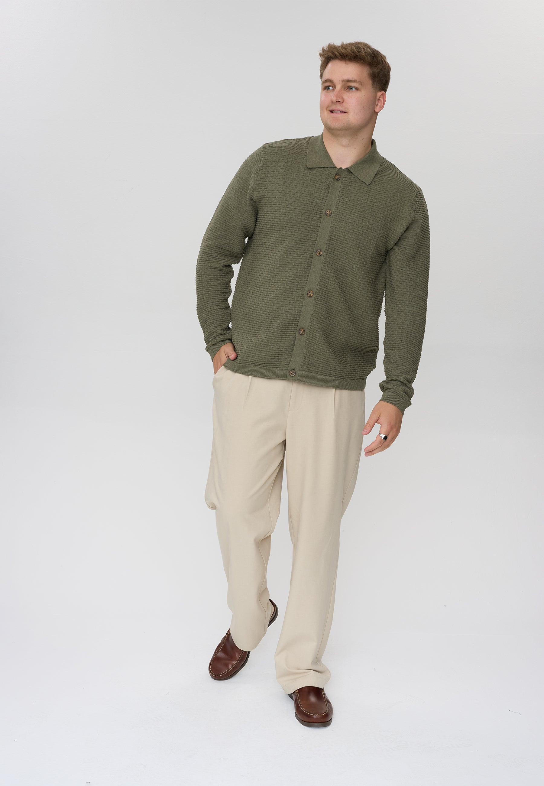 DXNMXRK. DXFabiano Knitwear Olive green