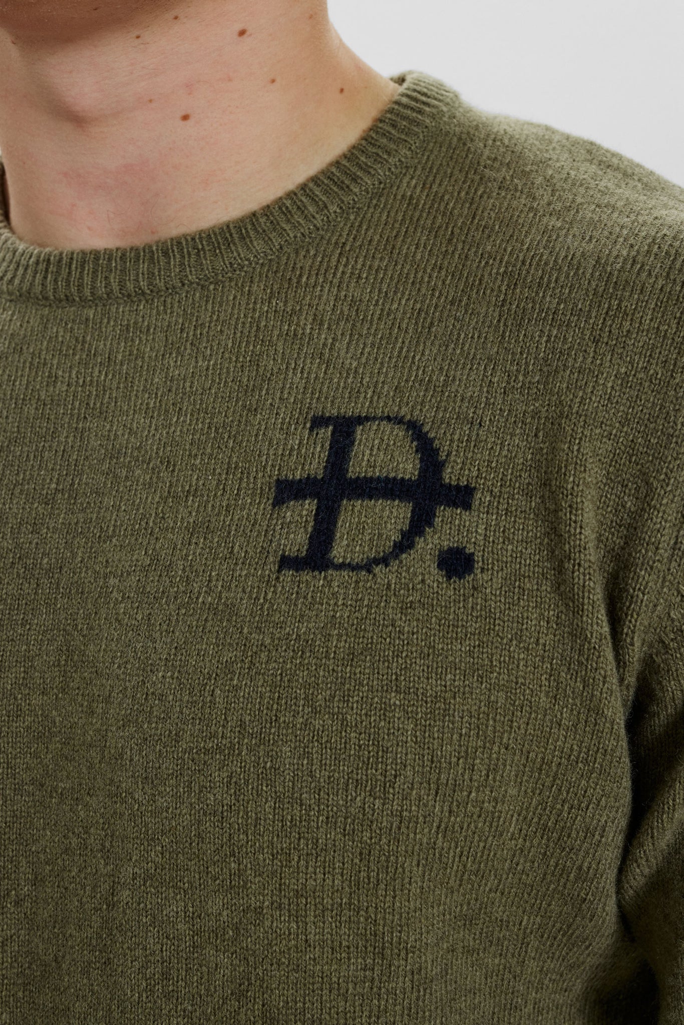DXNMXRK. DX-Edmond Knitwear Deep Lichen Green